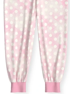 Bündchen-Pyjama aus reiner Bio-Baumwolle