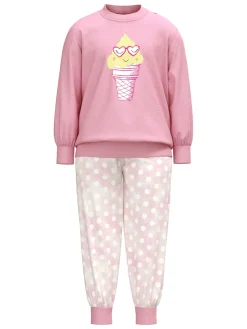 Bündchen-Pyjama aus reiner Bio-Baumwolle