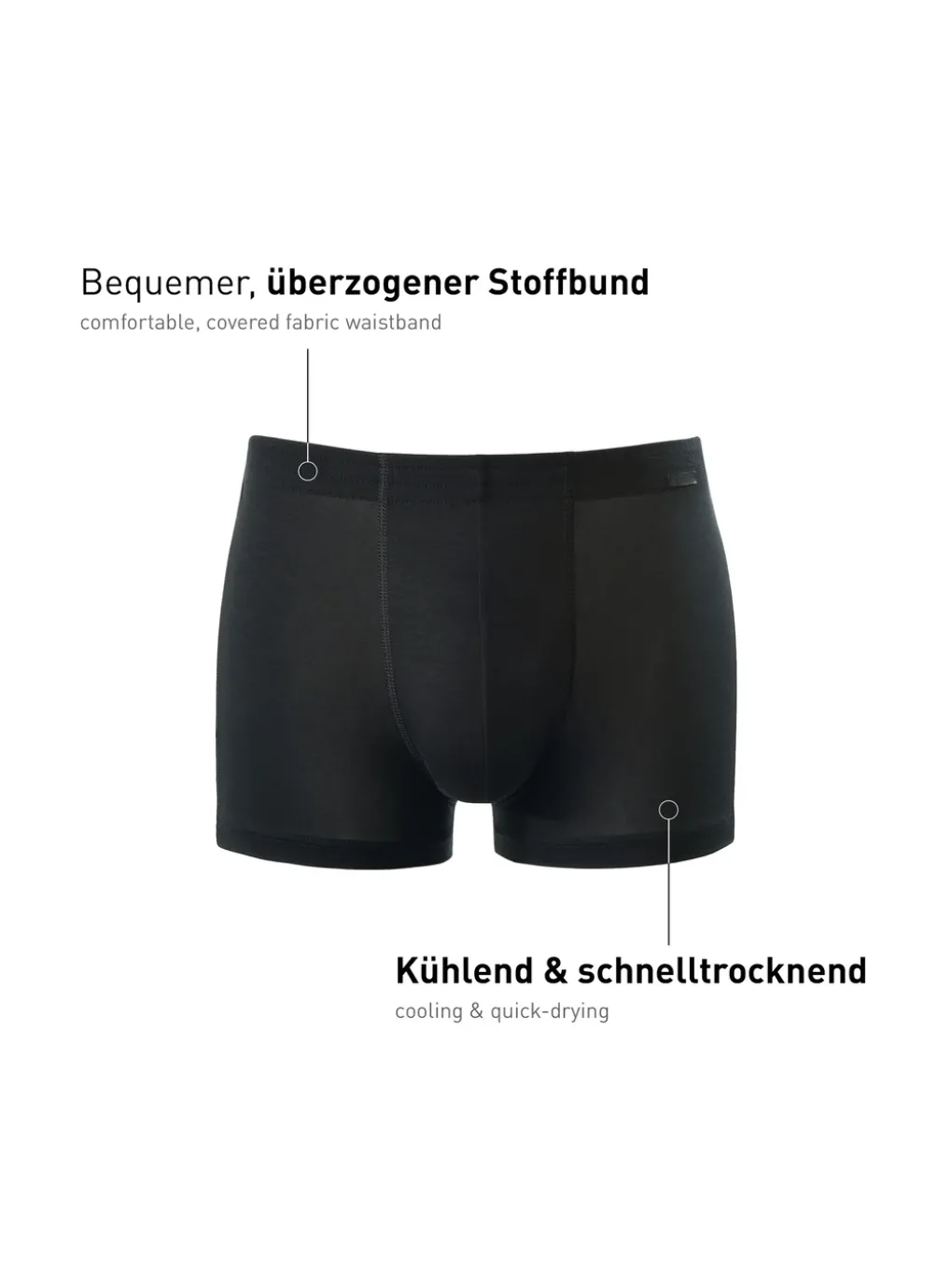 Boxer Brief mit stoffbezogenem Bund