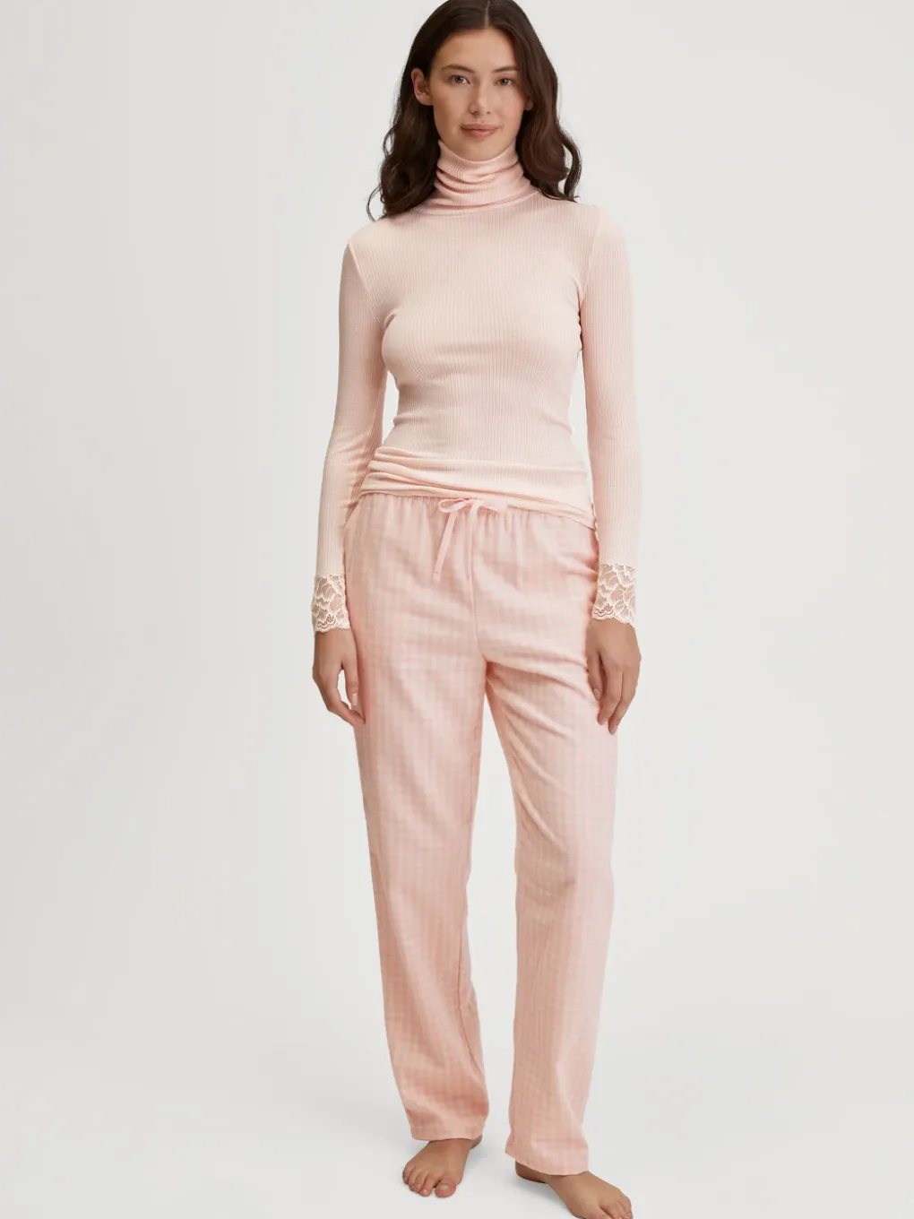 Flanellhose mit Seitentaschen