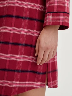 Flanell-Nachthemd, Länge 95 cm