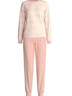 Frottee Bündchen-Pyjama