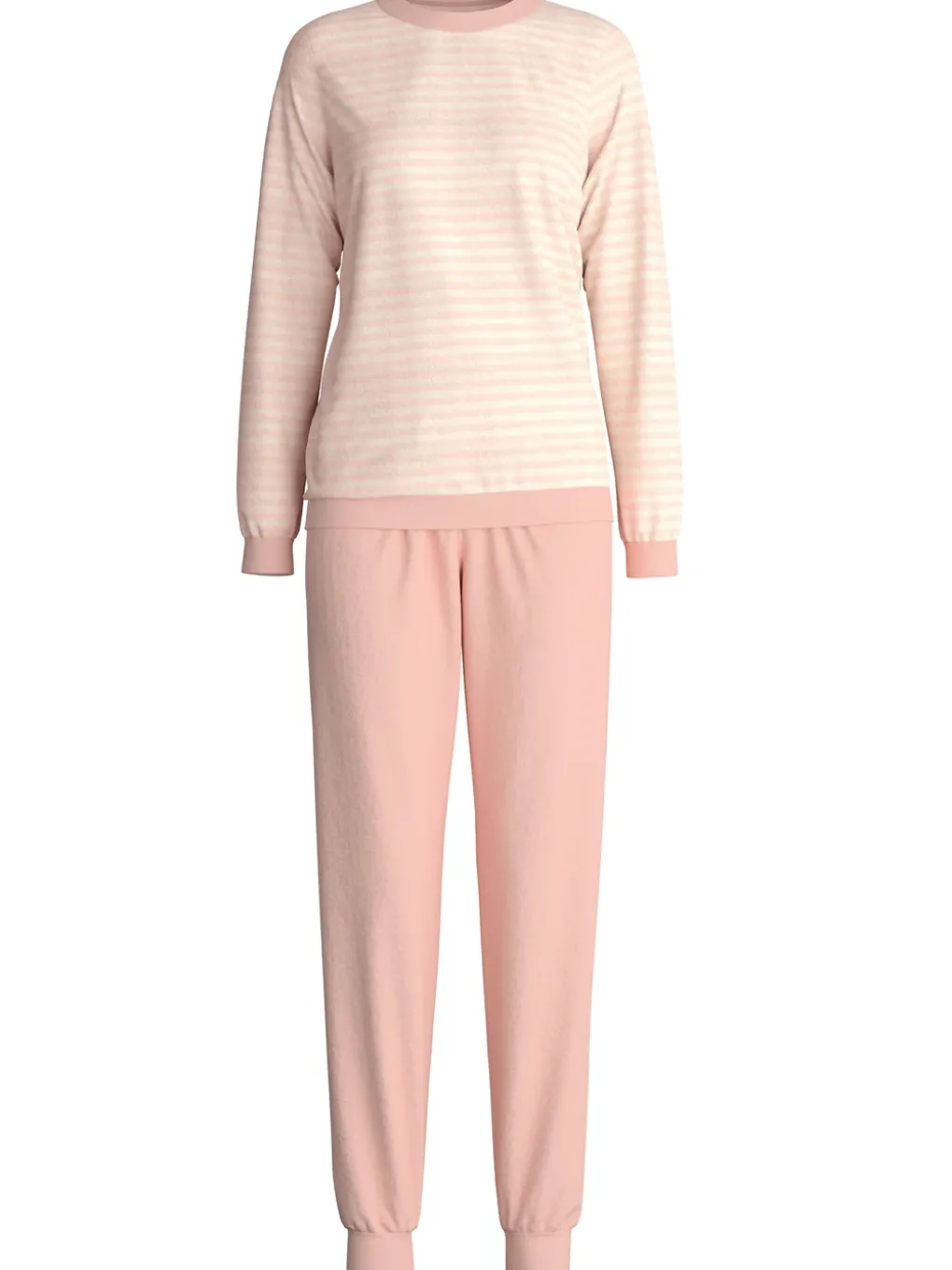 Frottee Bündchen-Pyjama