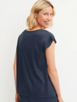 Kurzarm-Shirt mit Flügelärmeln