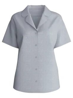 Kurzarm-Shirt mit Knöpfen