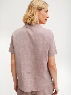 Kurzarm-Shirt mit Knöpfen