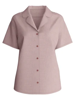 Kurzarm-Shirt mit Knöpfen