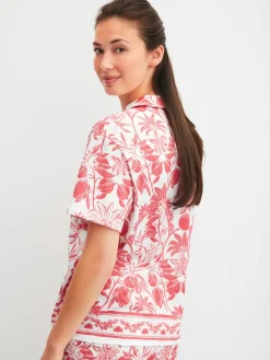 Kurzarm-Shirt mit Knöpfen