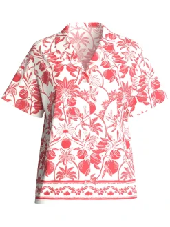 Kurzarm-Shirt mit Knöpfen