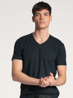 Kurzarm-Shirt, V-Neck