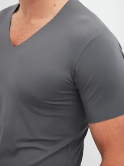 Kurzarm-Shirt, V-Neck