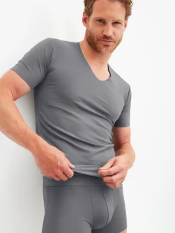Kurzarm-Shirt, V-Neck
