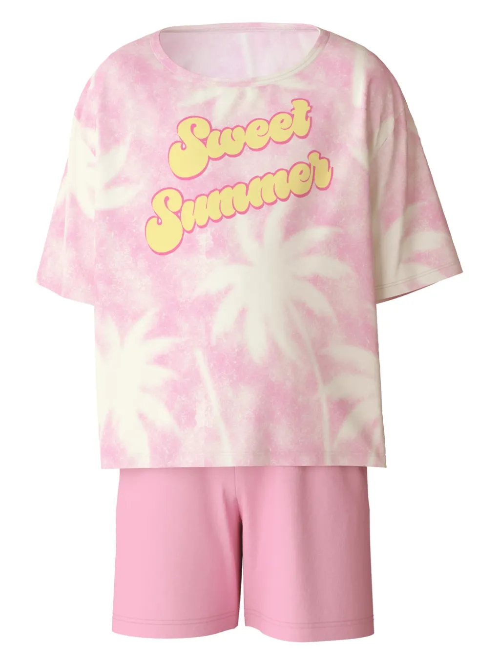 Kurz-Pyjama aus reiner Bio-Baumwolle