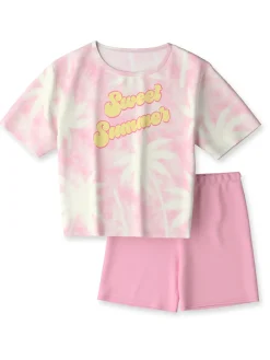 Kurz-Pyjama aus reiner Bio-Baumwolle