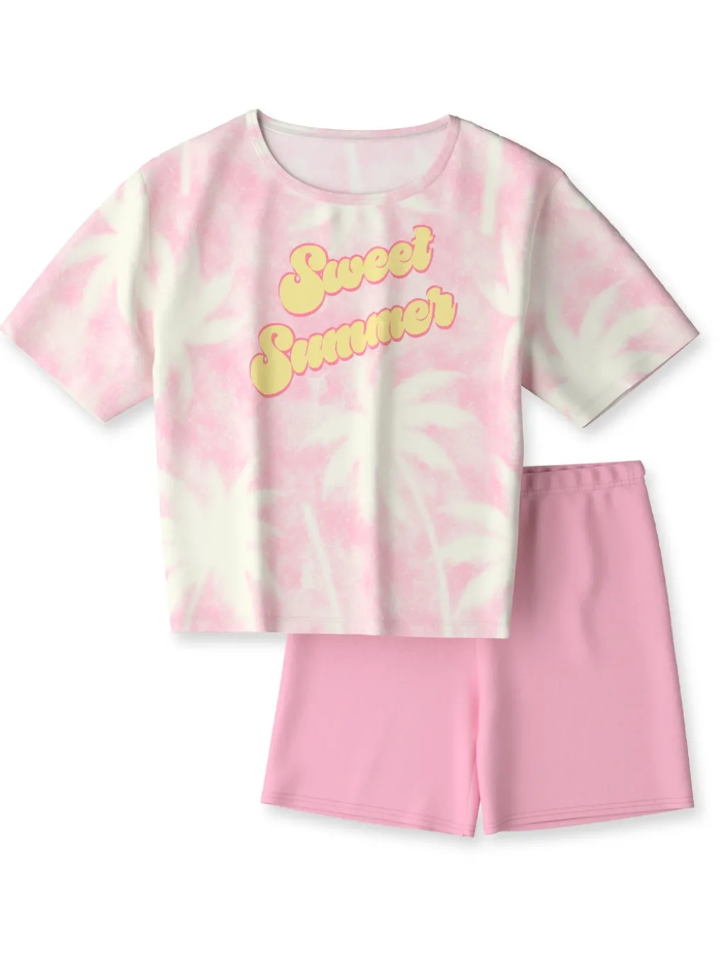 Kurz-Pyjama aus reiner Bio-Baumwolle
