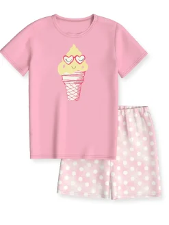 Kurz-Pyjama aus reiner Bio-Baumwolle