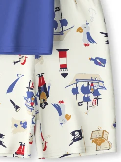 Kurz-Pyjama aus reiner Bio-Baumwolle