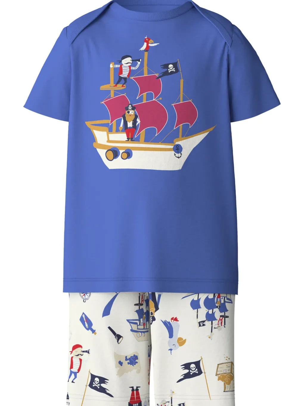 Kurz-Pyjama aus reiner Bio-Baumwolle