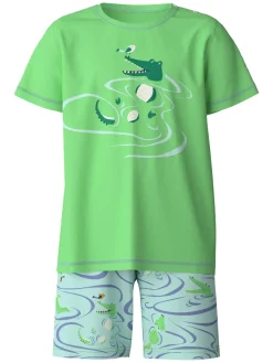 Kurz-Pyjama aus reiner Bio-Baumwolle