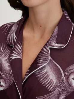 Langarm-Nachthemd aus TENCEL™ Modal und Seide