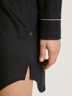 Langarm-Nachthemd aus TENCEL™ Modal und Seide
