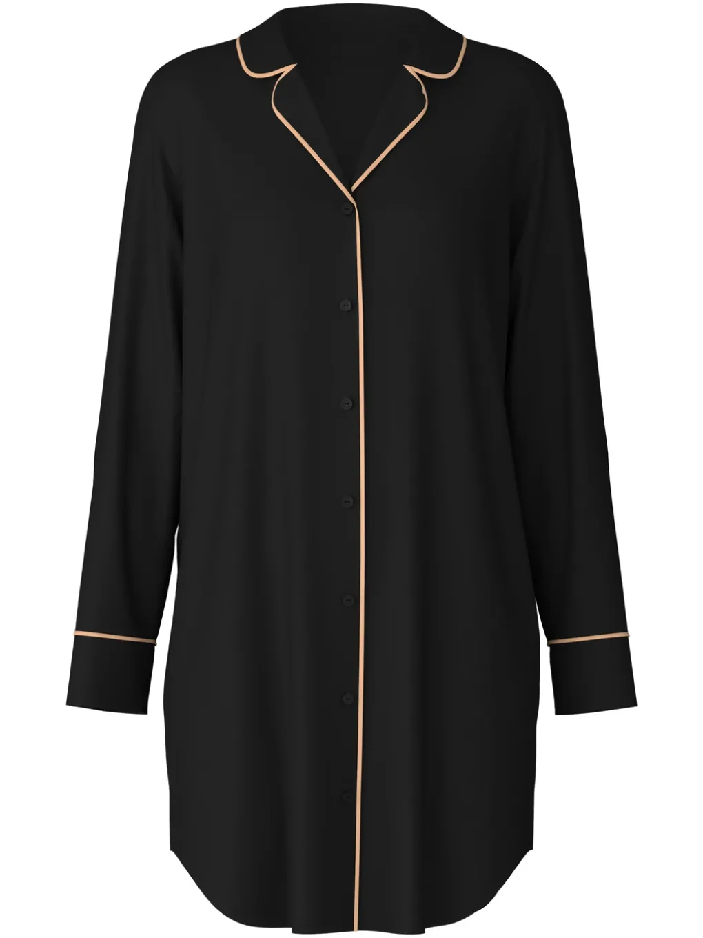 Langarm-Nachthemd aus TENCEL™ Modal und Seide