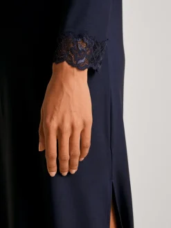 Langarm-Nachthemd, Länge 120cm