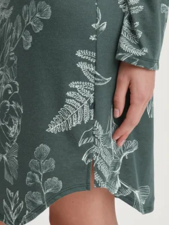 Langarm-Nachthemd, Länge 95 cm