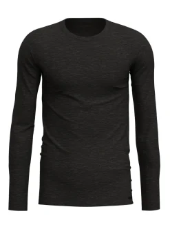 Langarm-Shirt aus Wolle und Seide