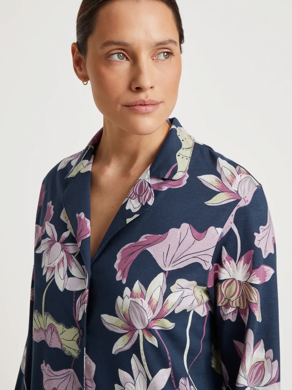Langarm-Shirt, durchgeknöpft