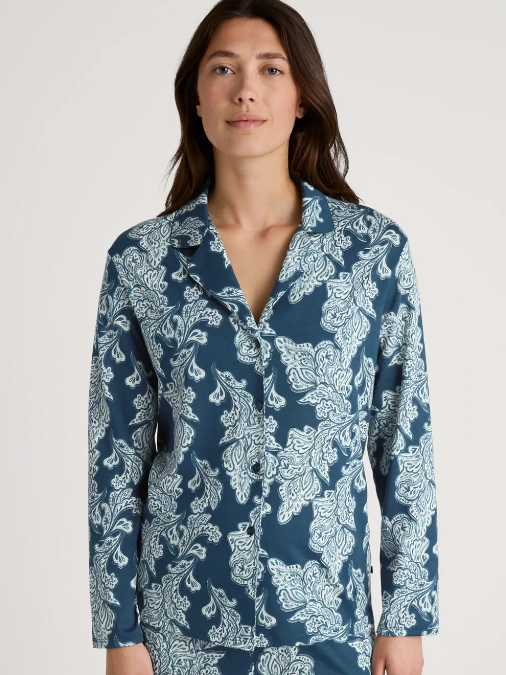 Langarm-Shirt, durchgeknöpft