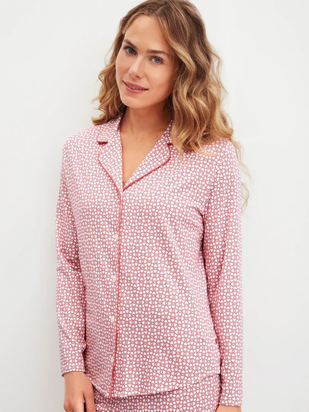 Langarm-Shirt mit Knöpfen