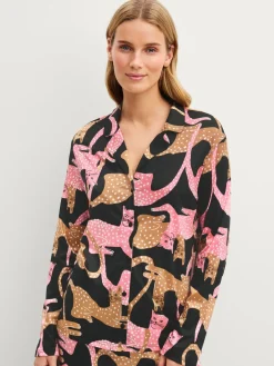 Langarm-Shirt mit Knöpfen