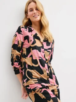 Langarm-Shirt mit Knöpfen
