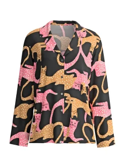Langarm-Shirt mit Knöpfen