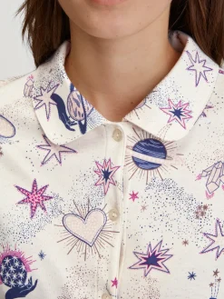 Langarm-Shirt mit Knöpfen