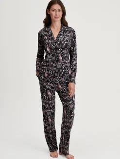Langarm-Shirt mit Knöpfen aus TENCEL™ Modal und Seide