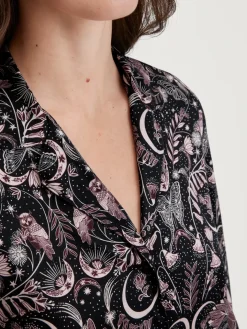 Langarm-Shirt mit Knöpfen aus TENCEL™ Modal und Seide