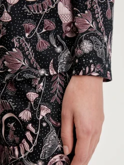 Langarm-Shirt mit Knöpfen aus TENCEL™ Modal und Seide