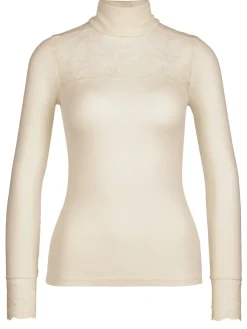 Langarm-Shirt mit Rollkragen aus Wolle-Seide