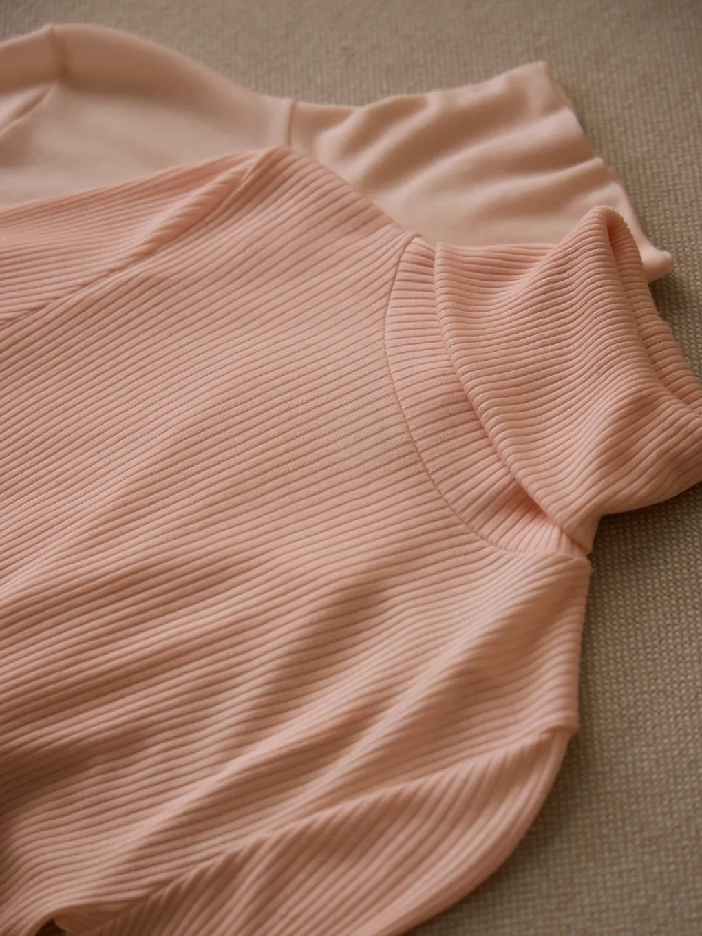 Langarm-Shirt mit Rollkragen aus Wolle-Seide