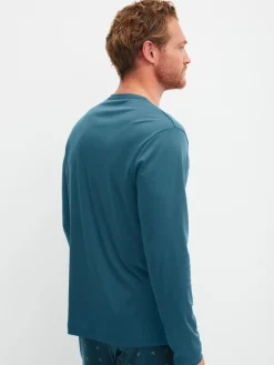 Langarm-Shirt mit V-Ausschnitt