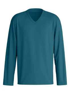 Langarm-Shirt mit V-Ausschnitt