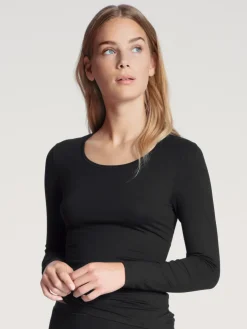 Langarm-Shirt, Rundhals