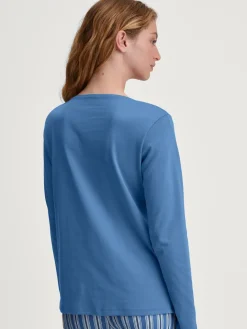 Langarm-Shirt, V-Neck