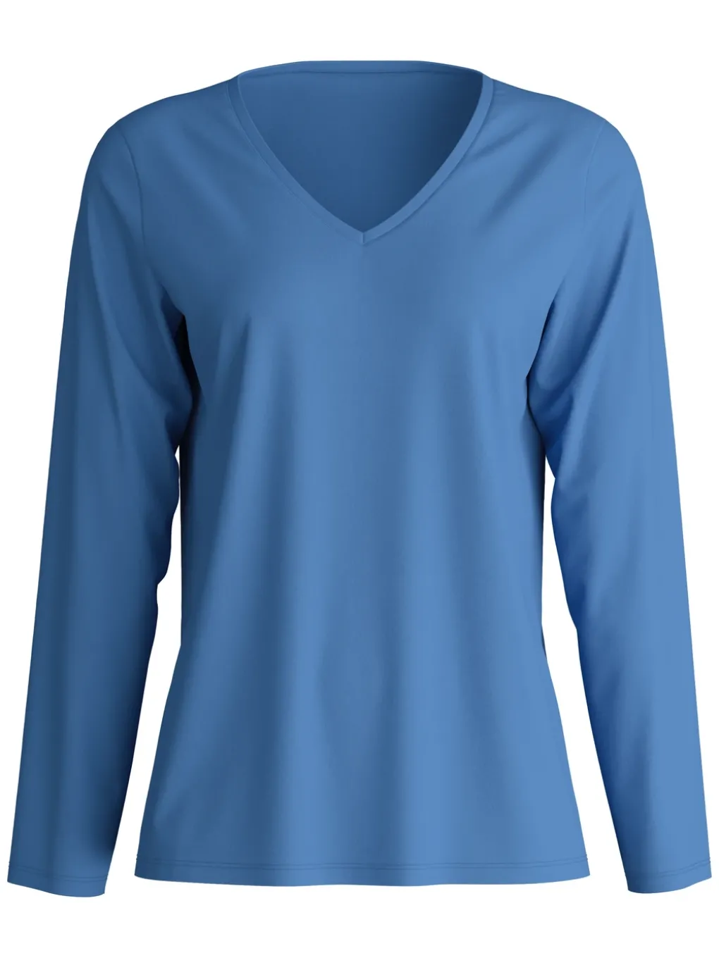 Langarm-Shirt, V-Neck