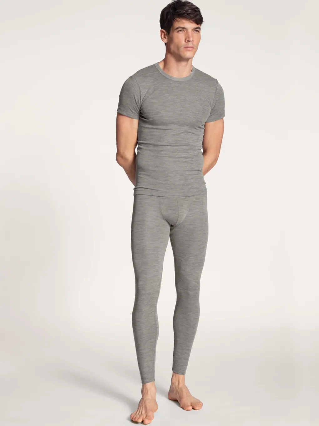Longpants aus Wolle und Seide