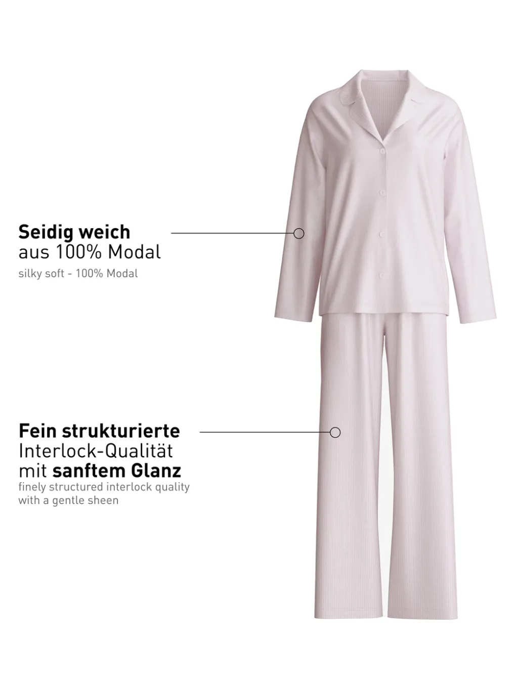 Pyjama aus TENCEL™ mit Knöpfen