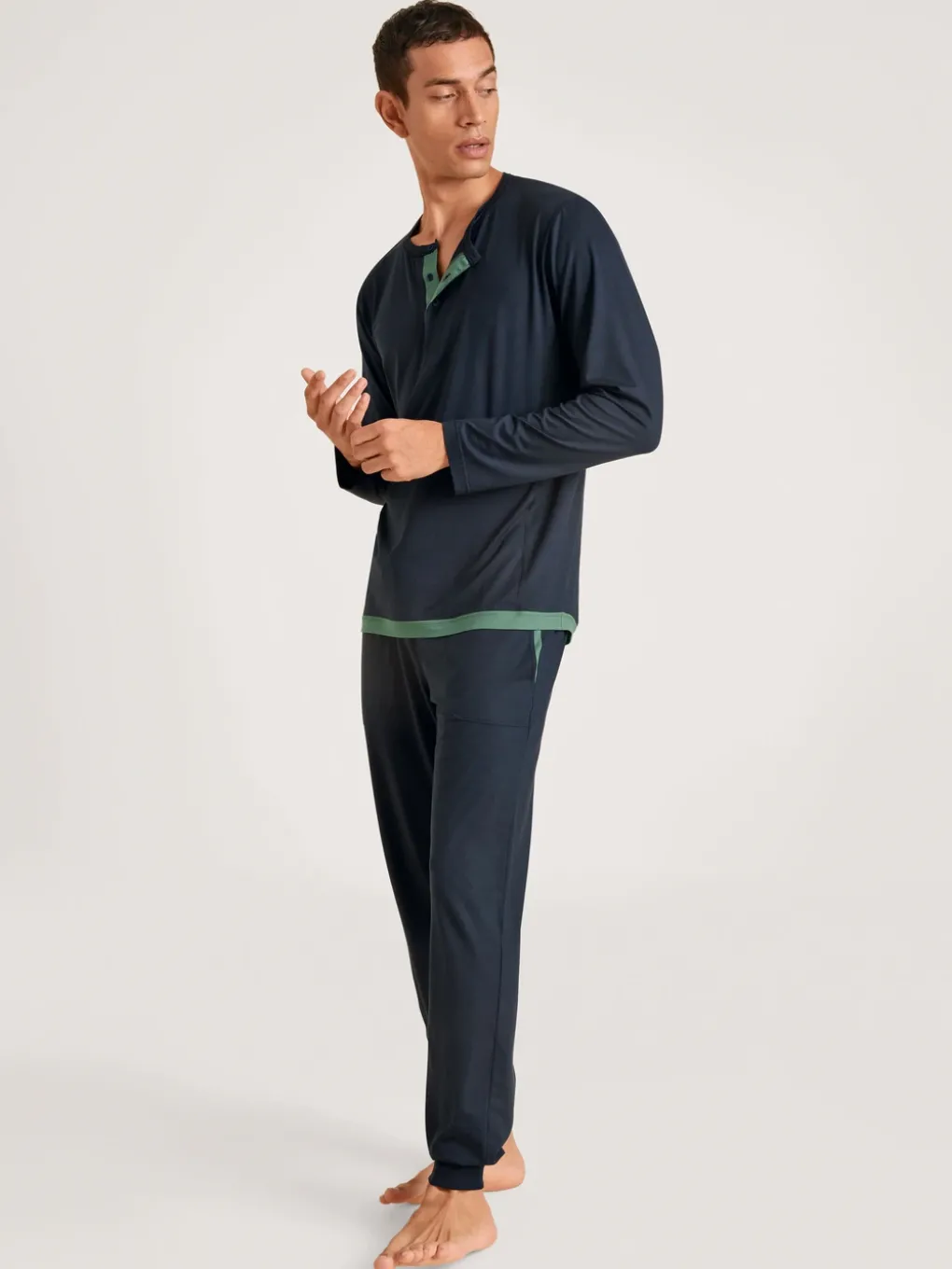 Pyjamahose mit Bündchen