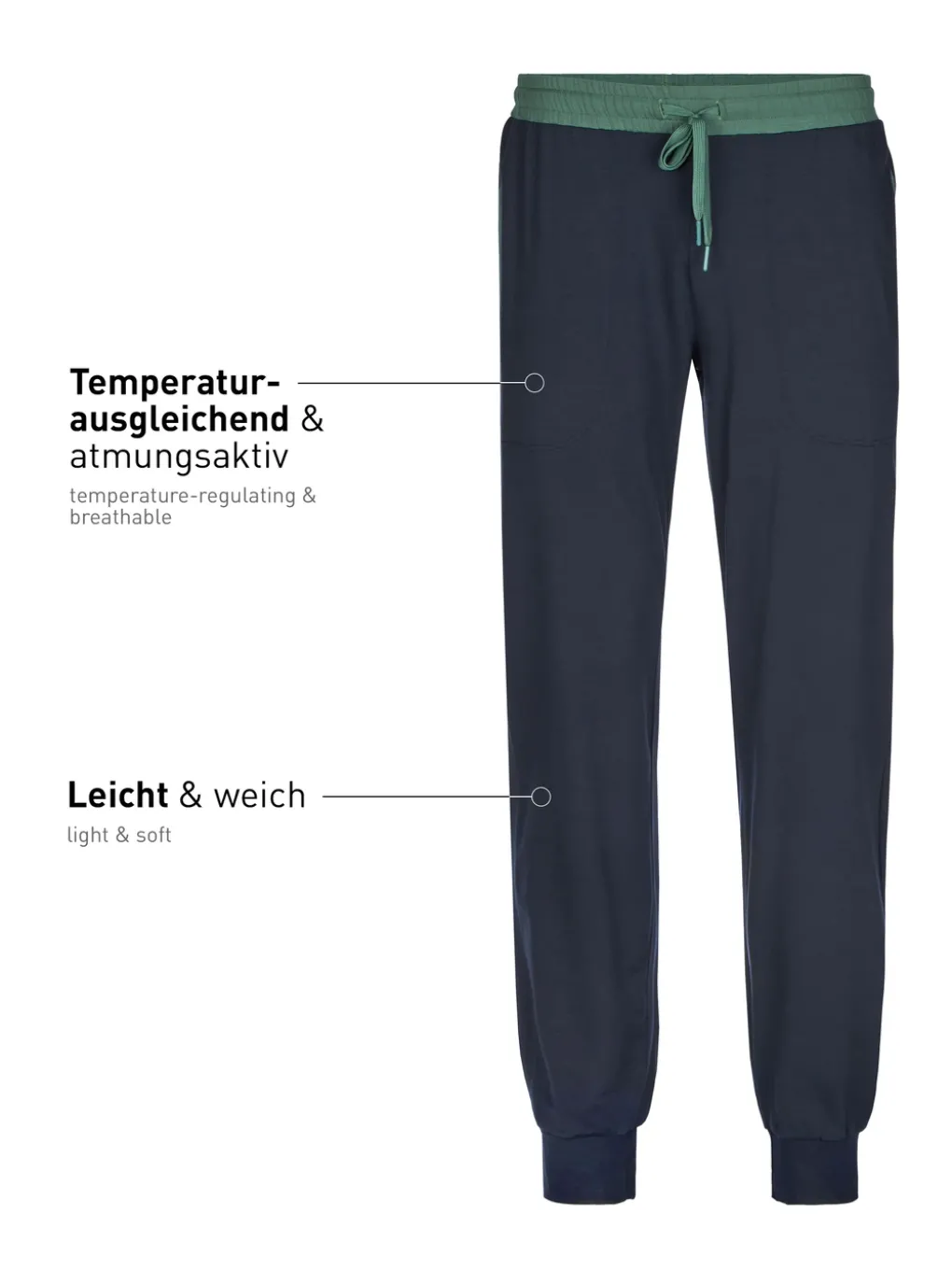 Pyjamahose mit Bündchen